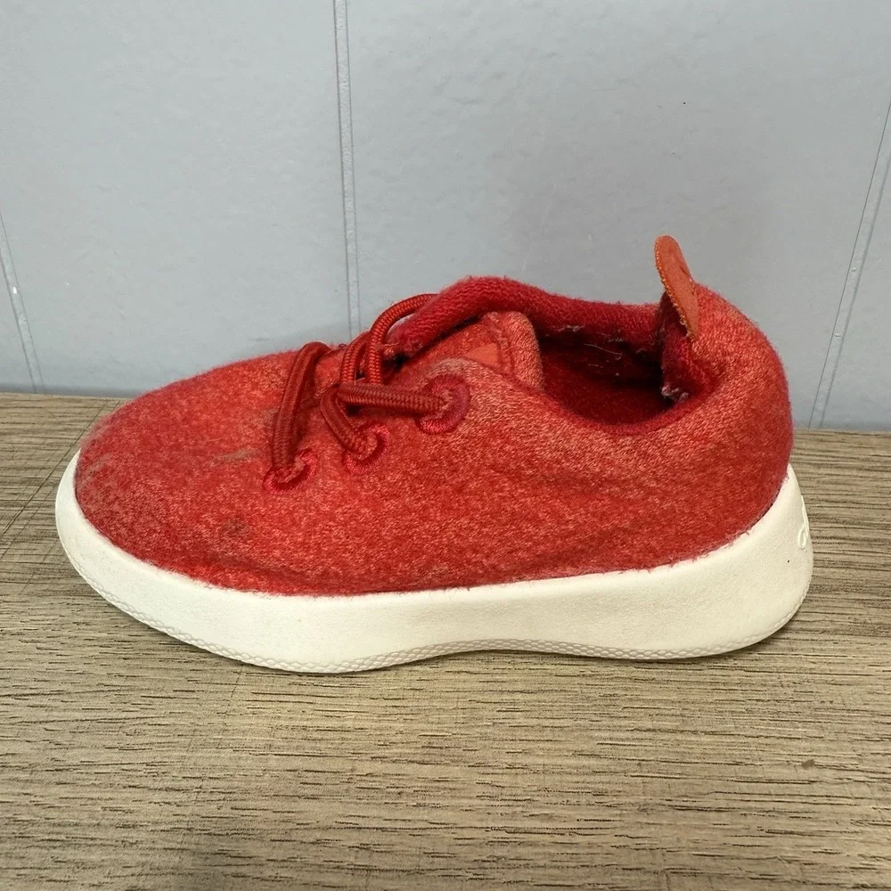 Allbirds Smallbirds Toddler Wool Runner Sneaker SMB‎ |T5 Deep Red Comfy Washable